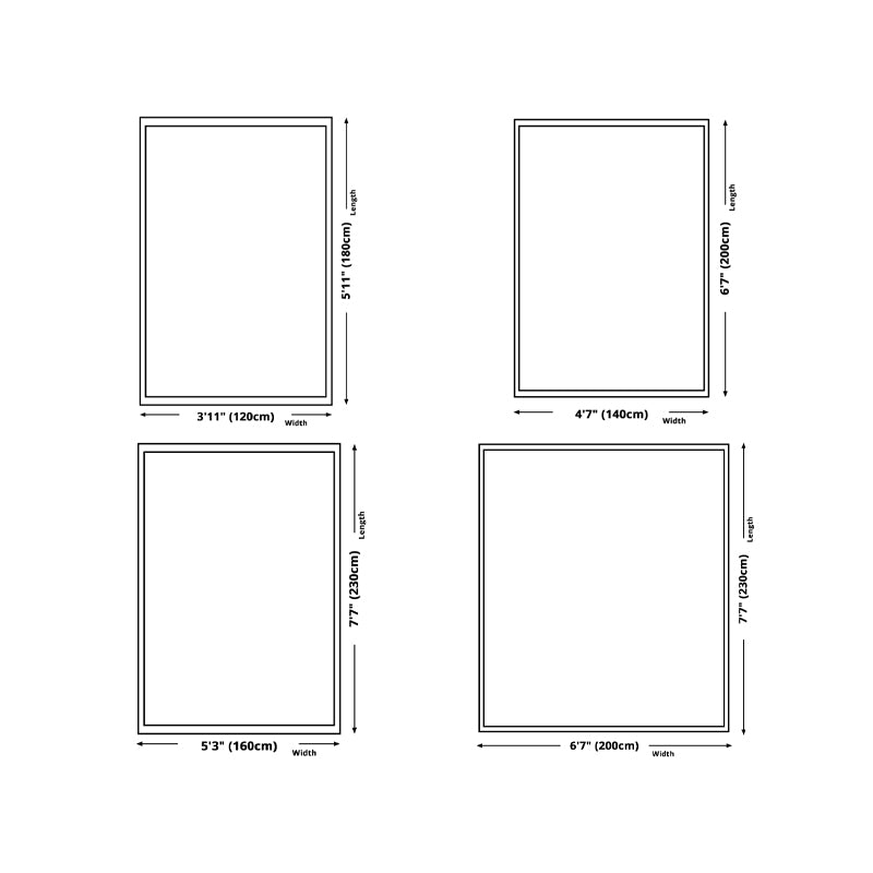 Contemporary Dark Brown Rug Polyester Rug Washable Rug for Living Room