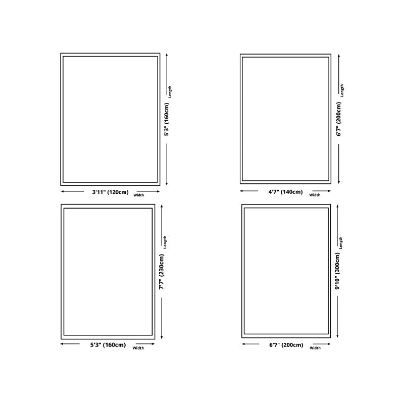 Modern Color Block Carpet Polyester Green Carpet Washable Carpet for Home Decor