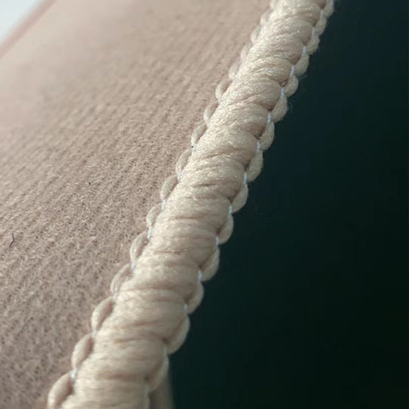 Modern Line Rug Light Brown Polyester Rug Stain Resistant Rug for Home Decor