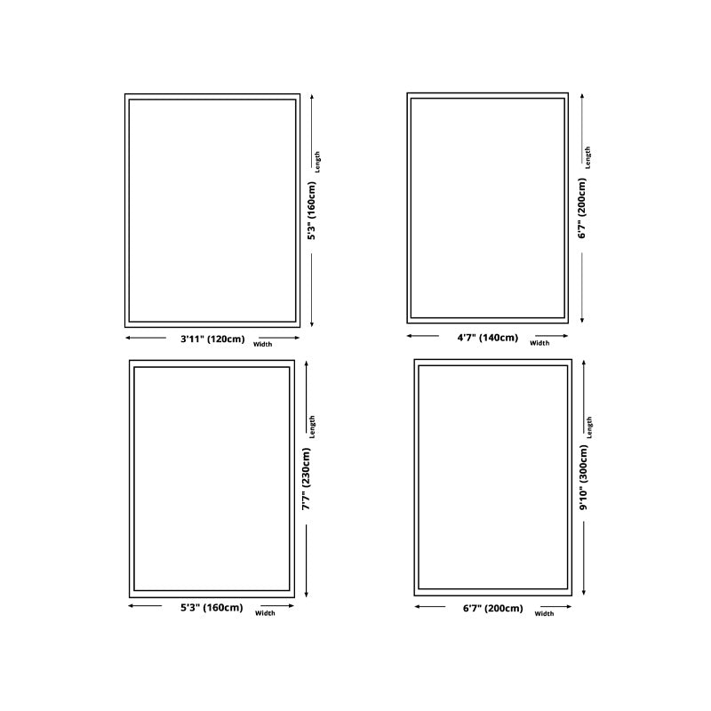 Modern Line Rug Light Brown Polyester Rug Stain Resistant Rug for Home Decor