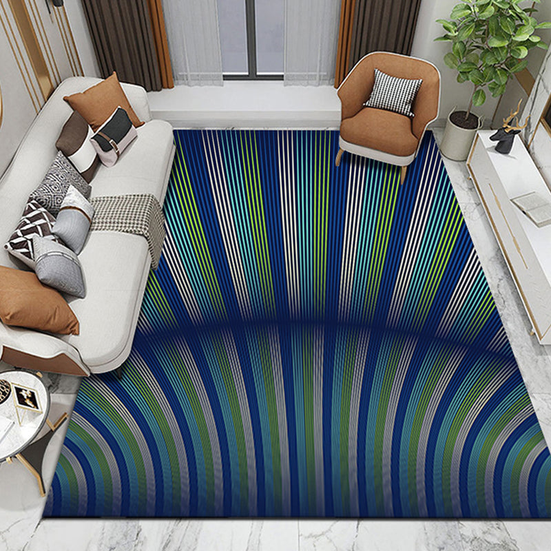 Purple Abstract Graphic Rug Polyester Modern Rug Washable Rug for Home Decor