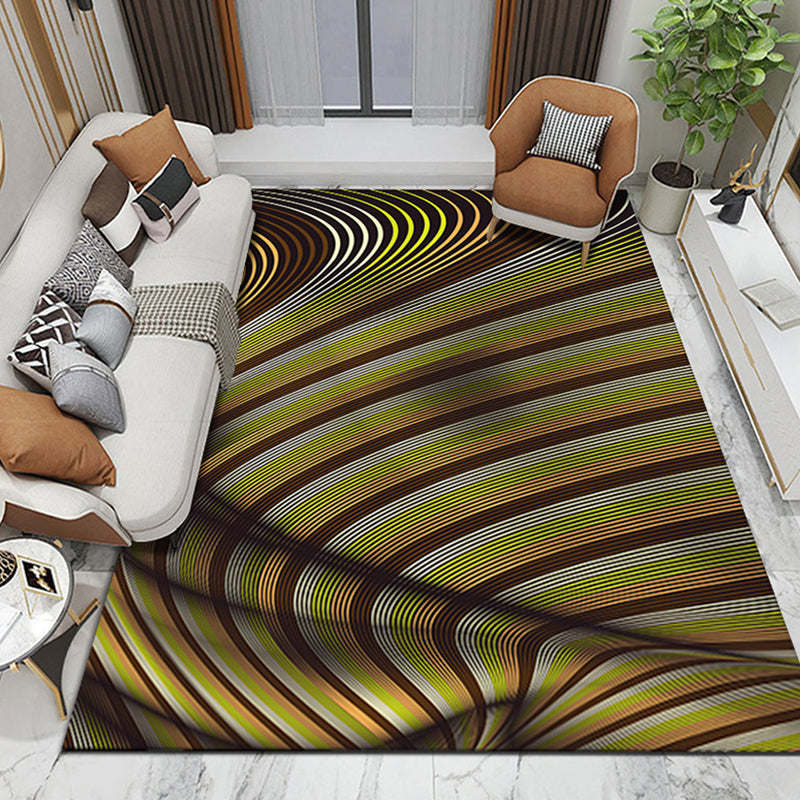 Purple Abstract Graphic Rug Polyester Modern Rug Washable Rug for Home Decor