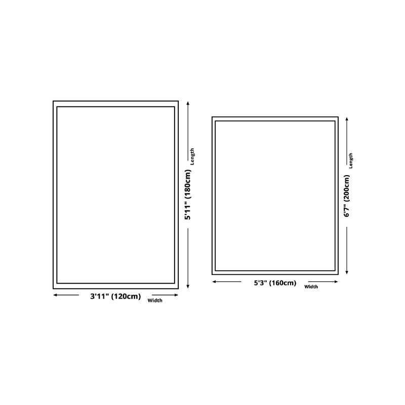 Light Blue Pattern Rug Modern Polyester Area Rug Stain Resistant Rug for Living Room