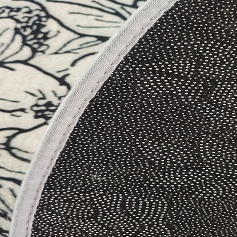 Green Modern Rug Polyester Striped Rug Stain Resistant Rug for Home Decor