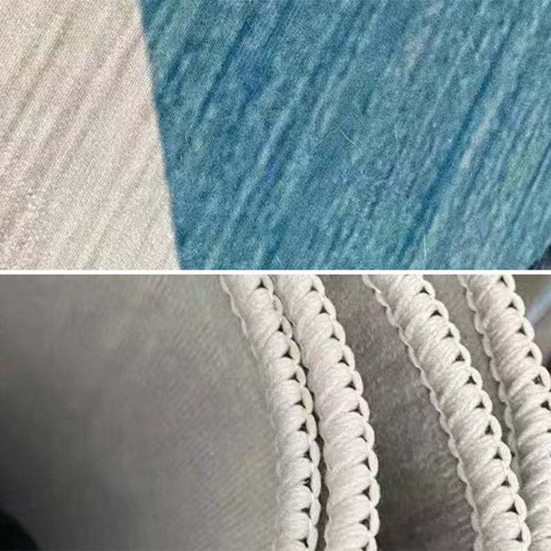 Orange Modern Carpet Polyester Check Patern Carpet Washable Carpet for Home Decor