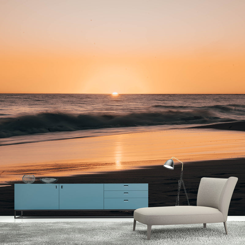 Modern Style Photography Wall Mural Wallpaper Sunset Scenery Bedroom Wall Mural