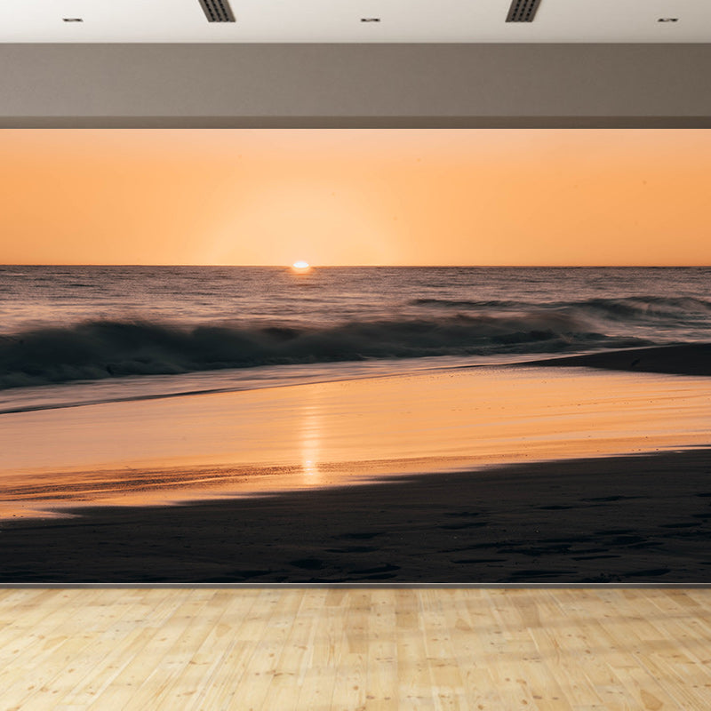 Modern Style Photography Wall Mural Wallpaper Sunset Scenery Bedroom Wall Mural
