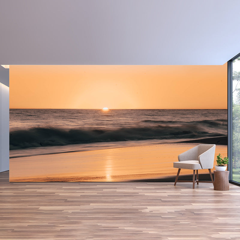 Modern Style Photography Wall Mural Wallpaper Sunset Scenery Bedroom Wall Mural