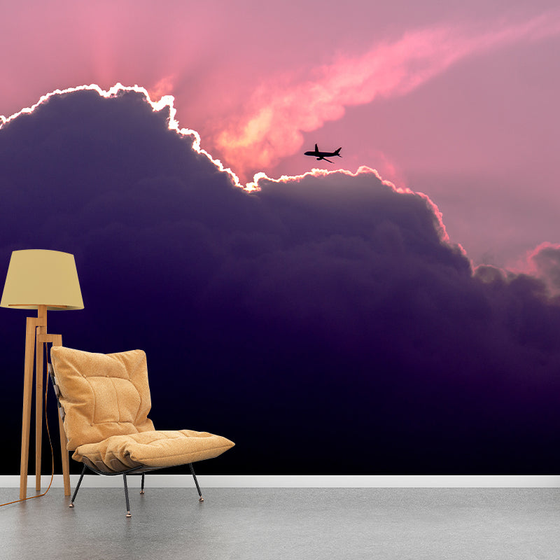 Modern Style Mural Wallpaper Fantastic Sky Environment Friendly Bedroom Wall Mural