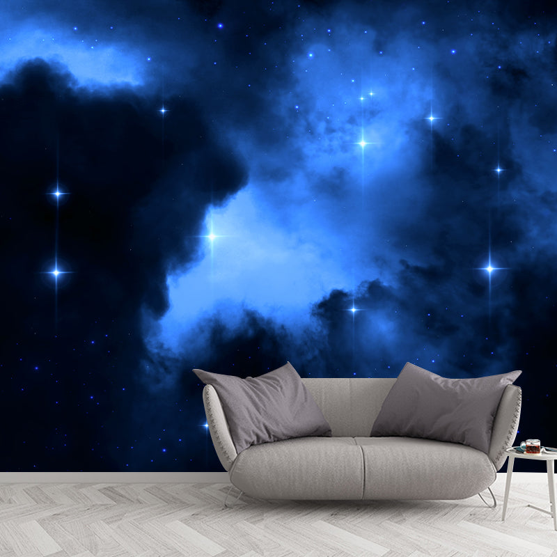 Photography Environment Friendly Mural Wallpaper Mysterious Starry Sky Bedroom Wall Mural