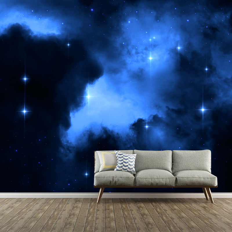 Photography Environment Friendly Mural Wallpaper Mysterious Starry Sky Bedroom Wall Mural