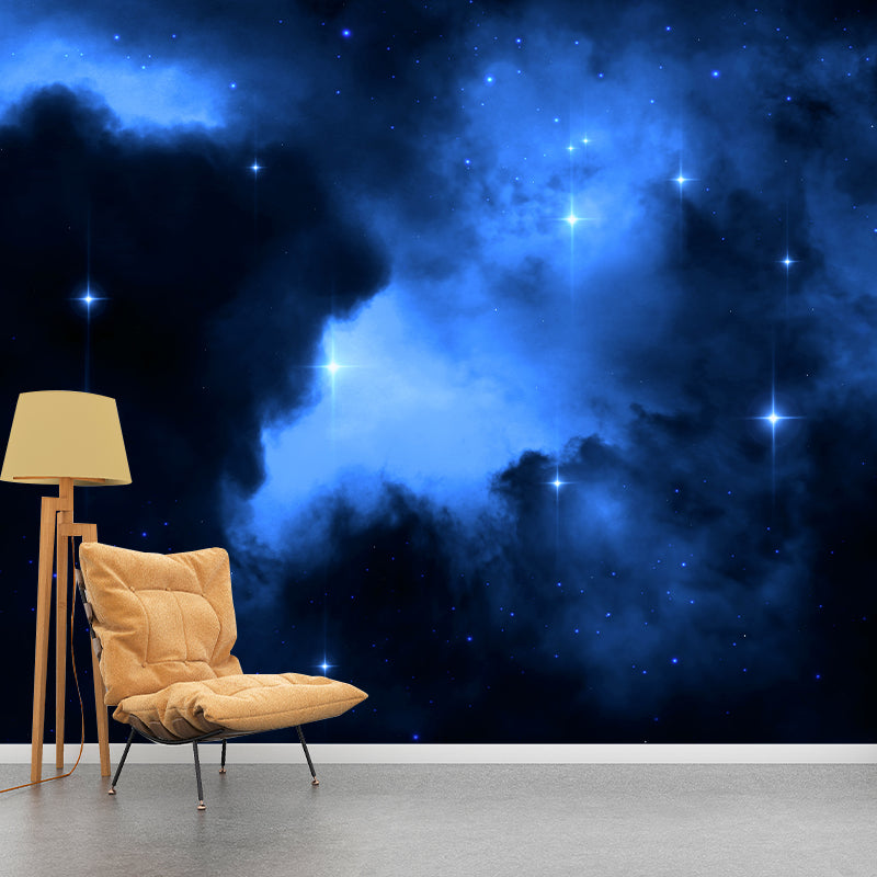 Photography Environment Friendly Mural Wallpaper Mysterious Starry Sky Bedroom Wall Mural