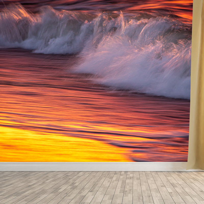 Decorative Photography Mural Wallpaper Sea Wave Indoor Wall Mural