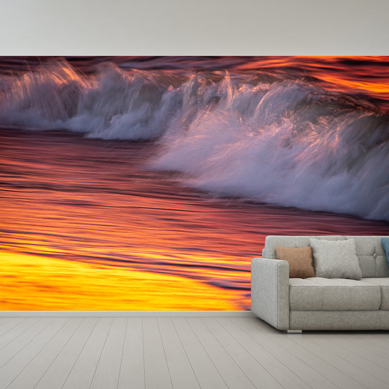 Decorative Photography Mural Wallpaper Sea Wave Indoor Wall Mural