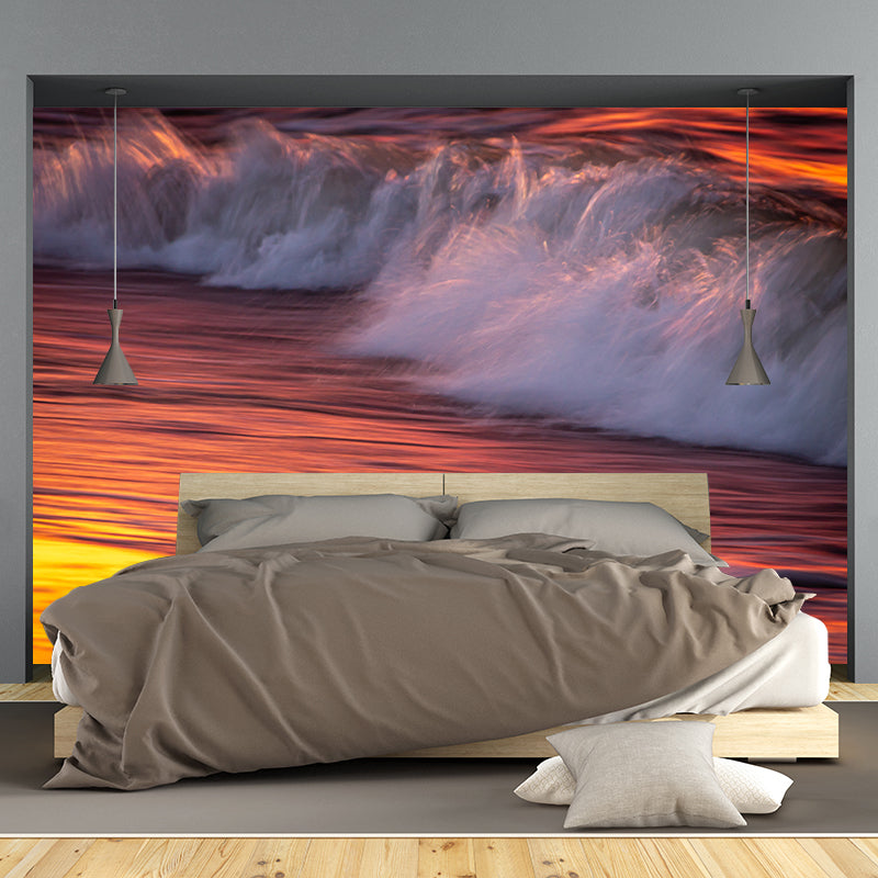 Decorative Photography Mural Wallpaper Sea Wave Indoor Wall Mural