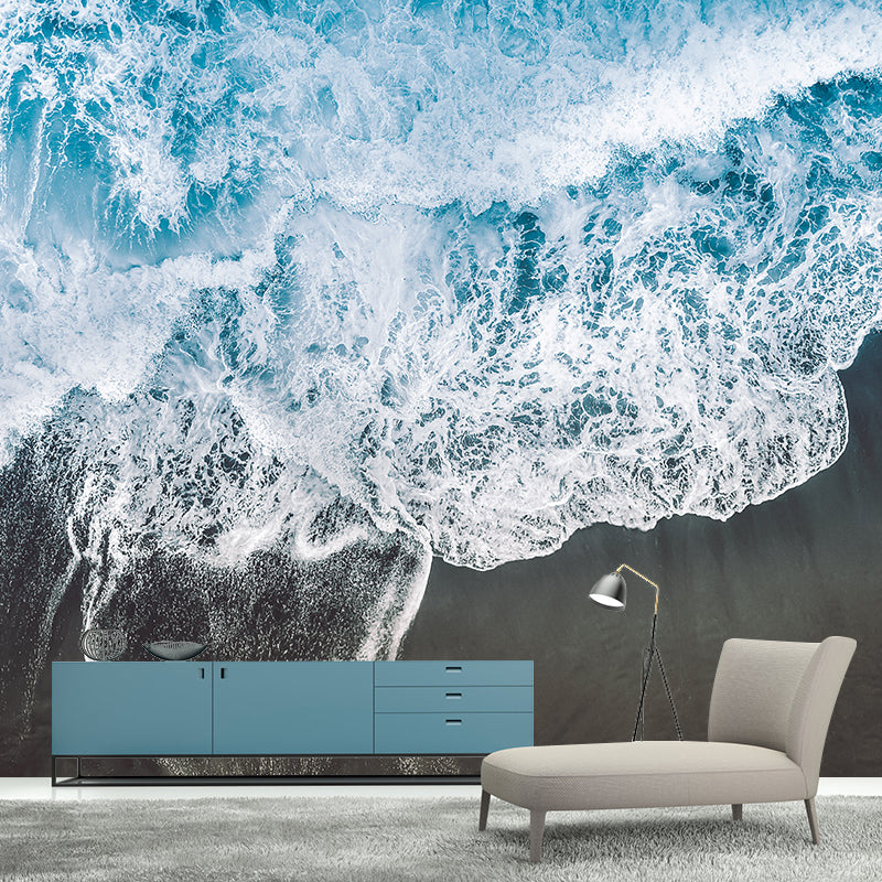 Decorative Photography Mural Wallpaper Sea Wave Indoor Wall Mural