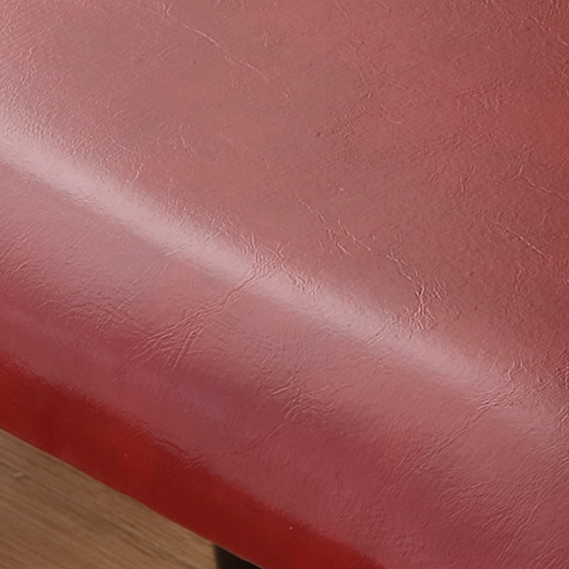 Faux Leather Ottoman Whole Colored Nailhead Trim Water Resistant Rectangle Pouf Ottoman