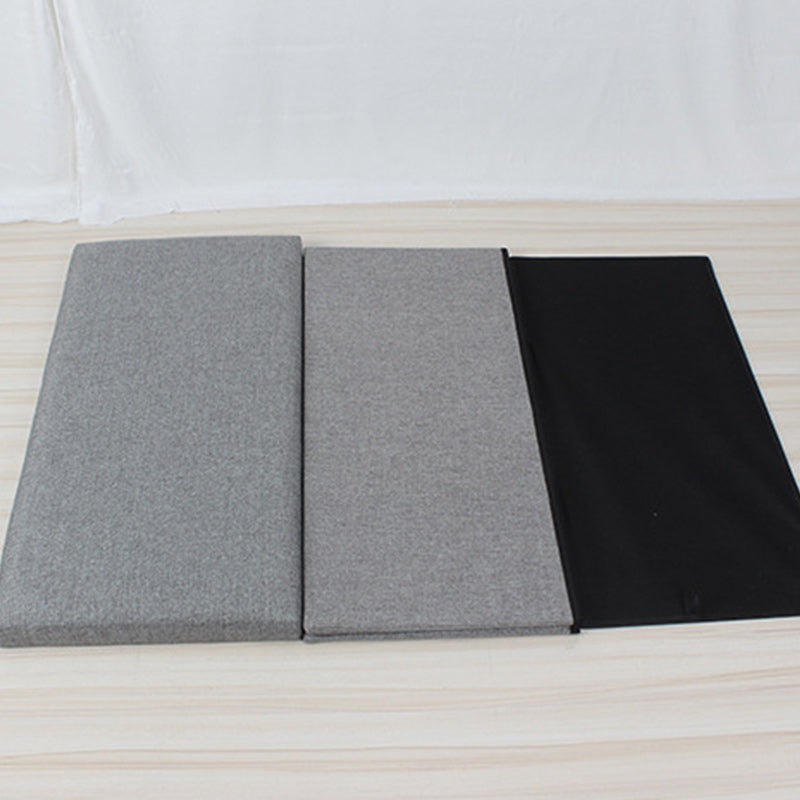 Modern Solid Color Ottoman Cotton Rectangle Ottoman for Living Room