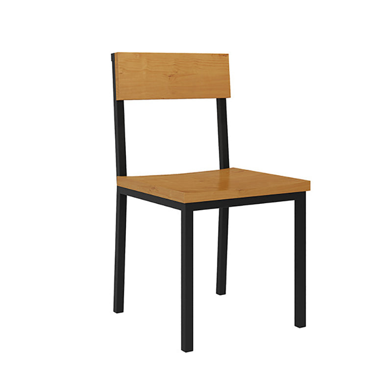 Industrial 1/3/5 Pieces Dining Set Rectangle Pine Wood Dining Table for Cafe