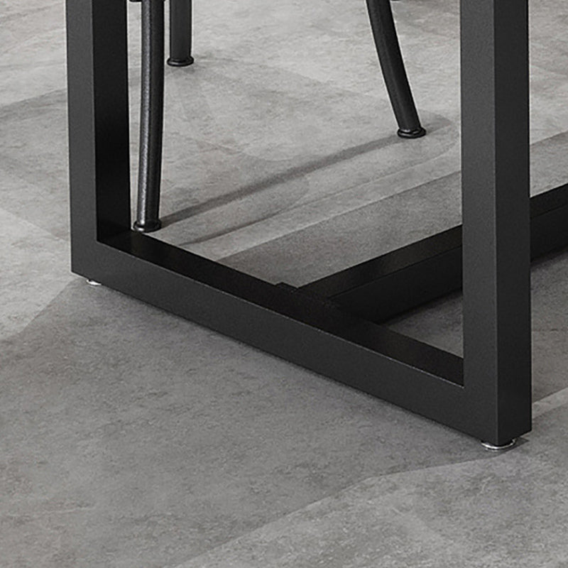 Industrial 1/3/5 Pieces Dining Set Rectangle Pine Wood Dining Table for Cafe