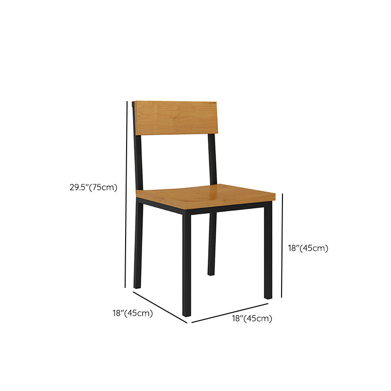 Industrial 1/3/5 Pieces Dining Set Rectangle Pine Wood Dining Table for Cafe