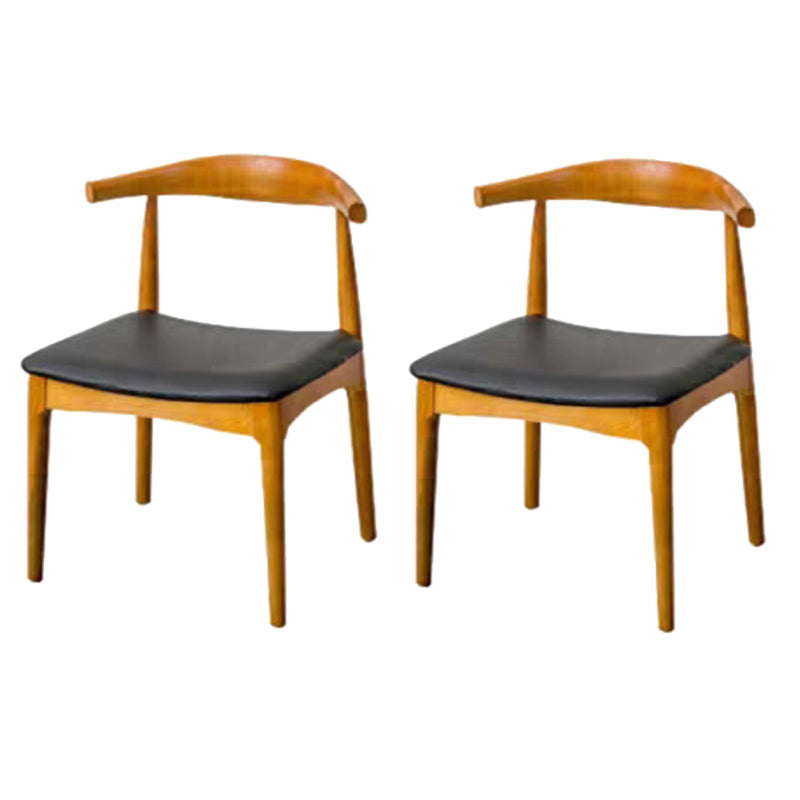 1/2/5/7 Pieces Rectangle Dining Set Solid Wood Dining Table with Leather Chairs