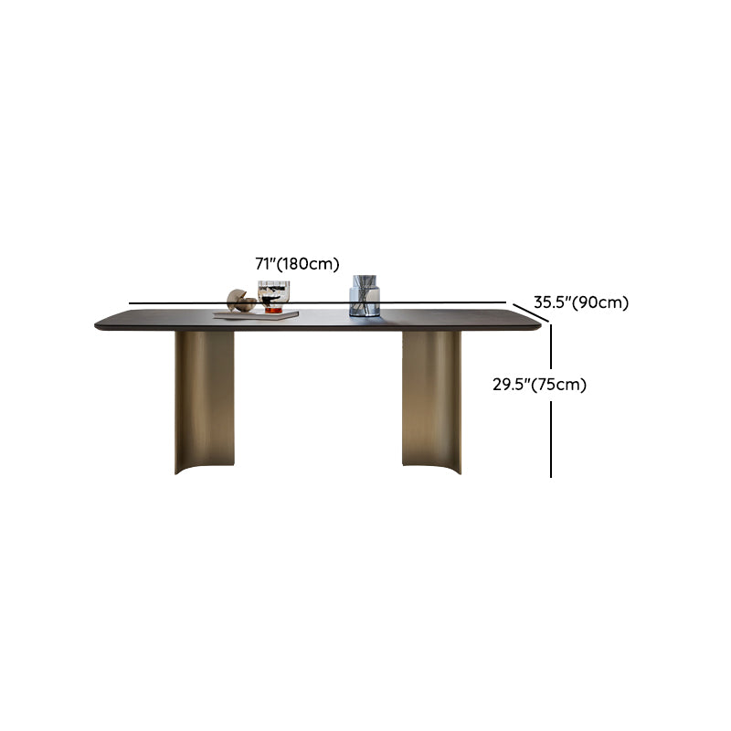 1/4/5/7 Pieces Designer Style Rectangle Dining Set Sintered Stone Top Dinette Table Set