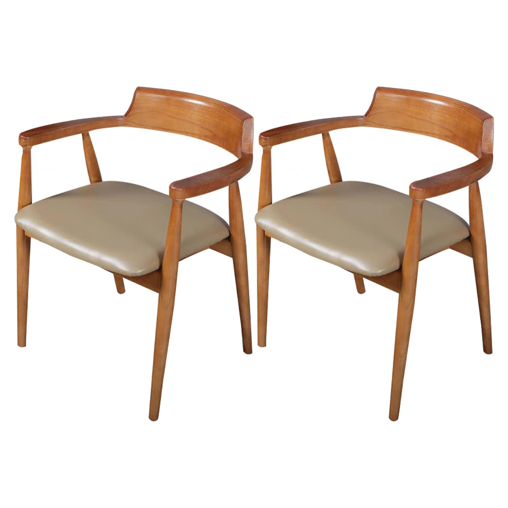 1/2/4/9 Pieces Modern Dining Set Solid Wood Round Table with Wooden Chairs