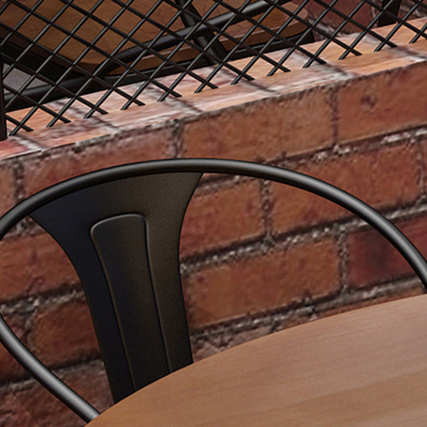 1/2/4/9 Pieces Modern Dining Set Solid Wood Round Table with Wooden Chairs