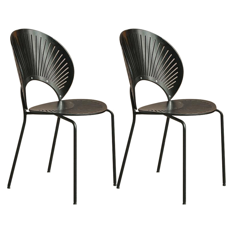 1/2/3/4 Pieces Modern Dining Set Solid Wood Round Table with Plastic Chairs