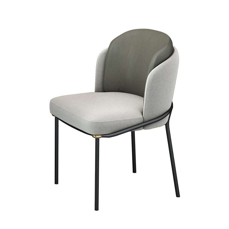 Contemporary Stone Dining Set 1/4/5 Pieces Round Dining Table Set with Padded Chairs