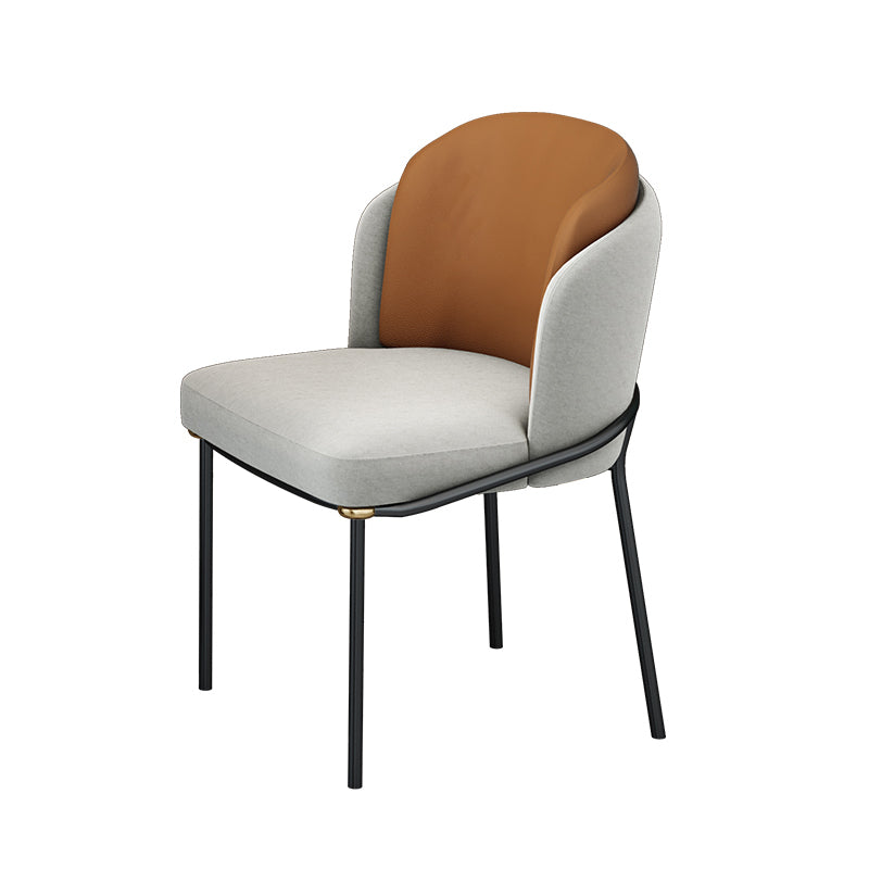 Contemporary Stone Dining Set 1/4/5 Pieces Round Dining Table Set with Padded Chairs