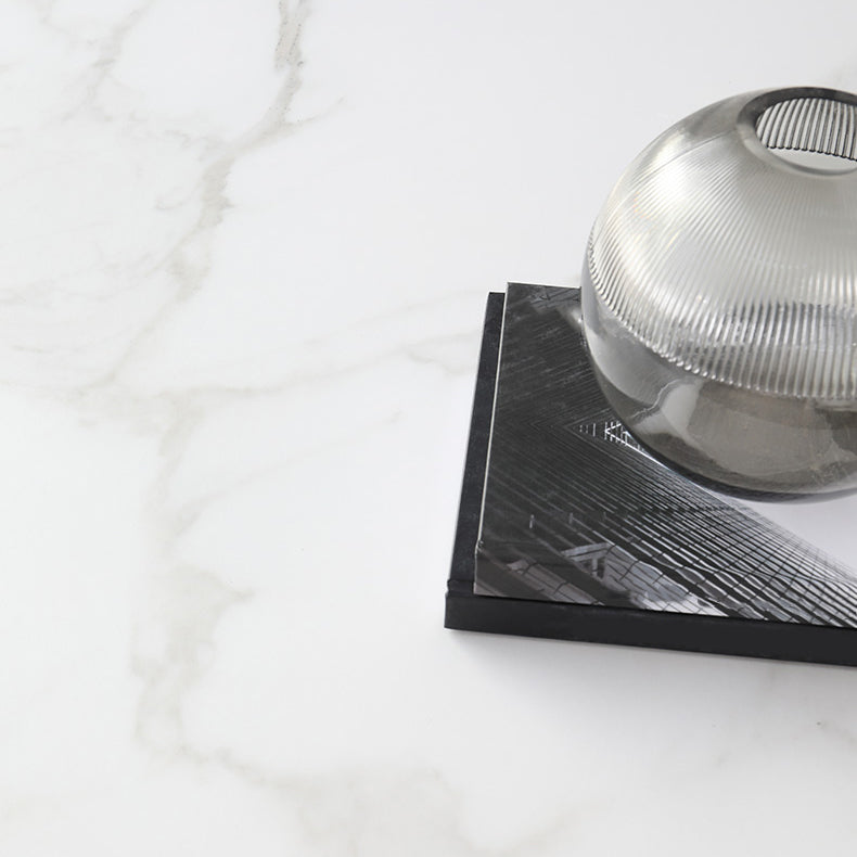 White Stone Dining Set for Home 1/4/5 Pieces Modern Round Table Set