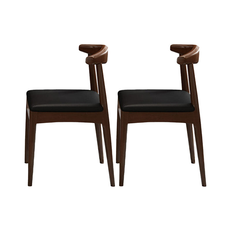 Traditional Dining Table Set 1/2/5/7 Pcs Solid Wood Dining Table and Cow Horn Chairs