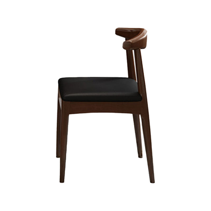 Traditional Dining Table Set 1/2/5/7 Pcs Solid Wood Dining Table and Cow Horn Chairs