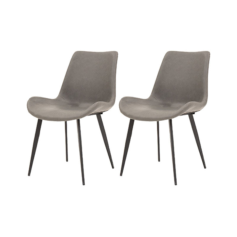 Metal Modern Dining Set with Solid Back Chairs 1/2/4/5/7 Pieces Dinette Set