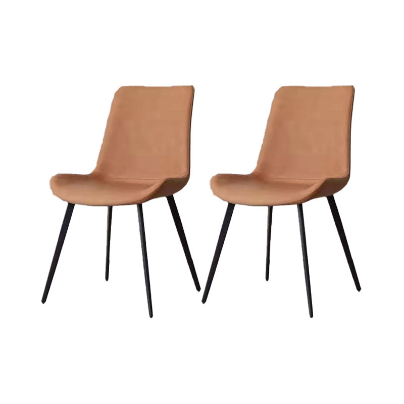 Metal Modern Dining Set with Solid Back Chairs 1/2/4/5/7 Pieces Dinette Set