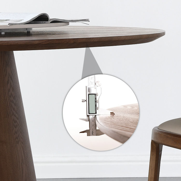 Round Dining Table Set 1/4/5/7 Pcs Solid Wood Dining Table and Solid Back Chairs