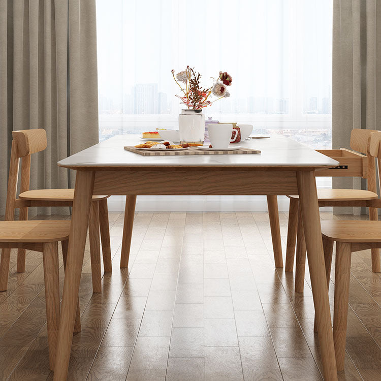 White Stone Top Dining Set for Home 1/2/5 Pieces Modern Dinette Set