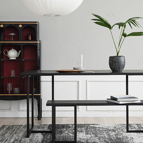 Modern 1/2 Pieces Dining Set Rectangle Wood Dining Table for Living Room