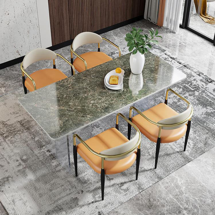 Modern 1/4/5/7 Pieces Dining Set Rectangle Stone Dining Table for Dining Room