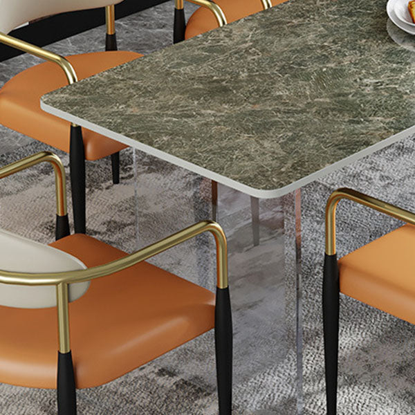 Modern 1/4/5/7 Pieces Dining Set Rectangle Stone Dining Table for Dining Room