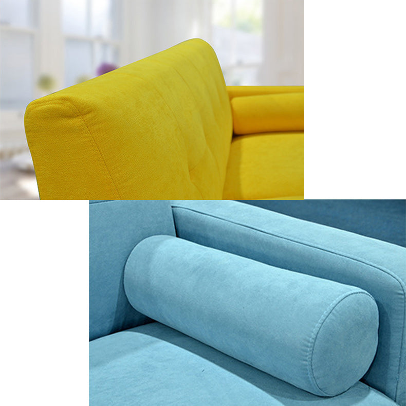 30.31" H Cotton Blend Square Arm Tufted Sofa for Living Room