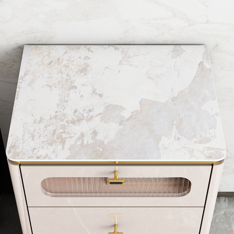 Glam Storage Chest Dresser Stone Storage Chest with 3/4/5 Drawers