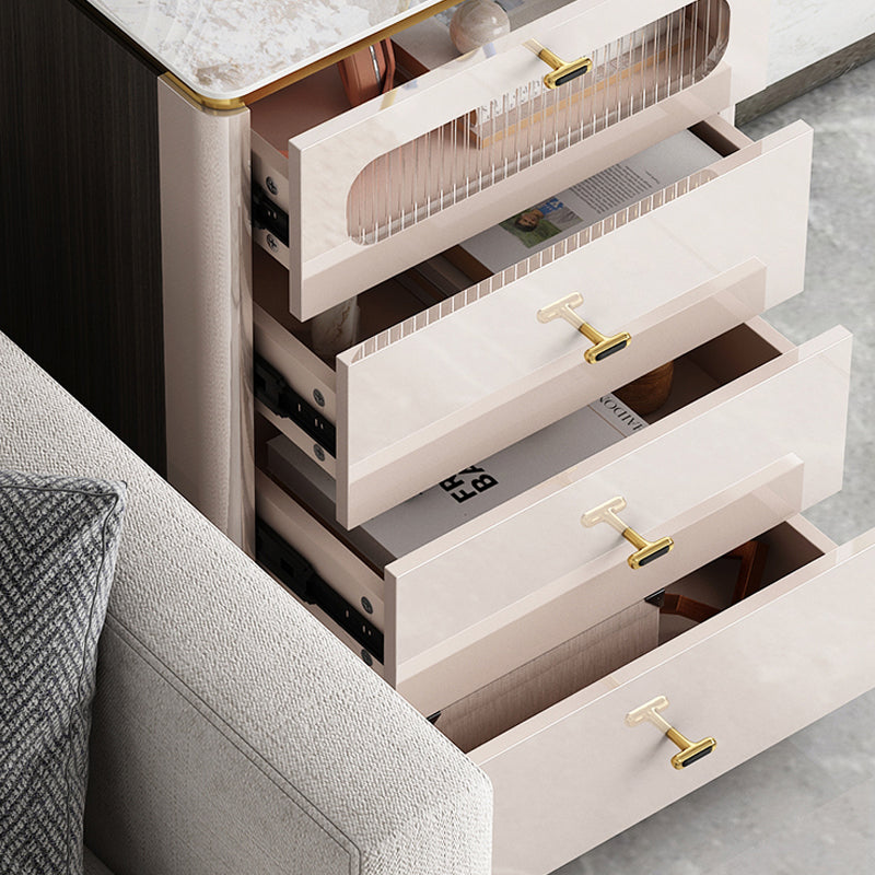 Glam Storage Chest Dresser Stone Storage Chest with 3/4/5 Drawers