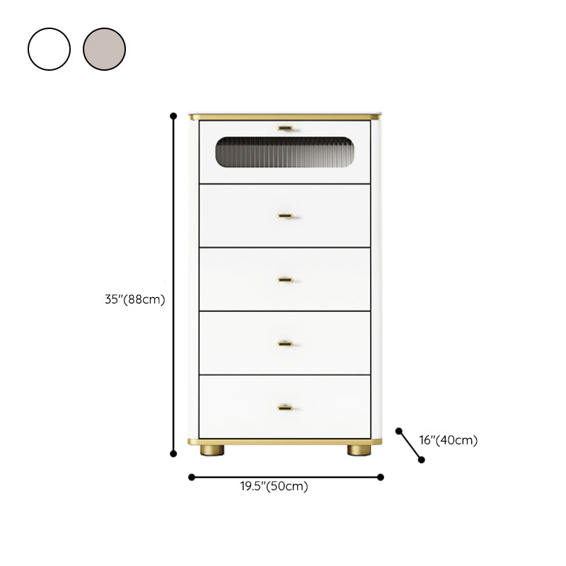 Glam Storage Chest Dresser Stone Storage Chest with 3/4/5 Drawers