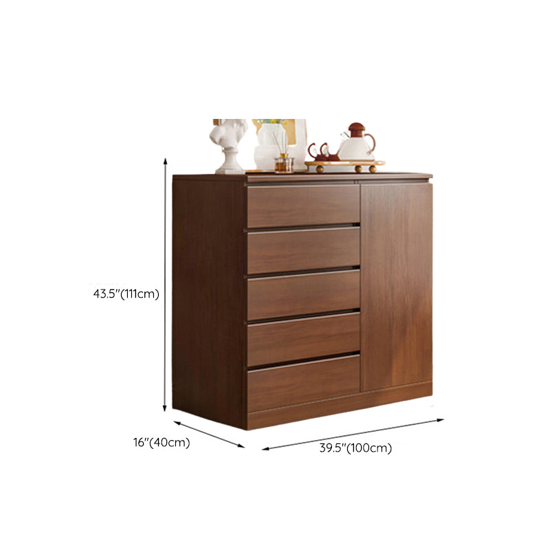 Modern Dresser Solid Wood Storage Chest with 3/4/5/6 Drawers