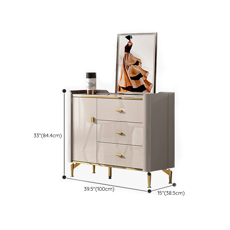 15.02-inch Width Storage Chest Ultra-Modern Stone Storage Chest Dresser