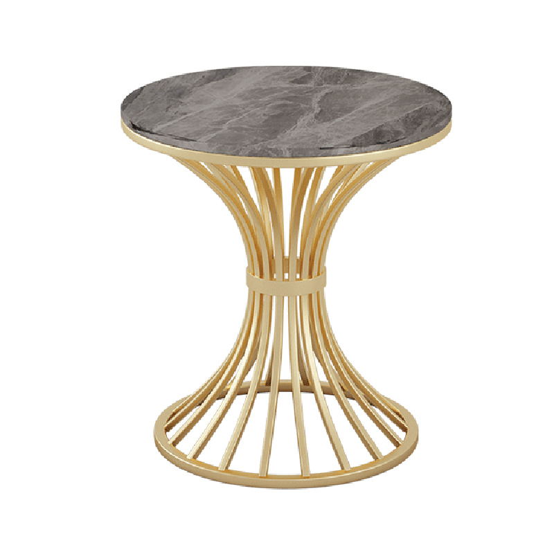 Polished Finish Stone Top Table Set for Home 1/2/3/4/5 Pieces Modern Dinette Set