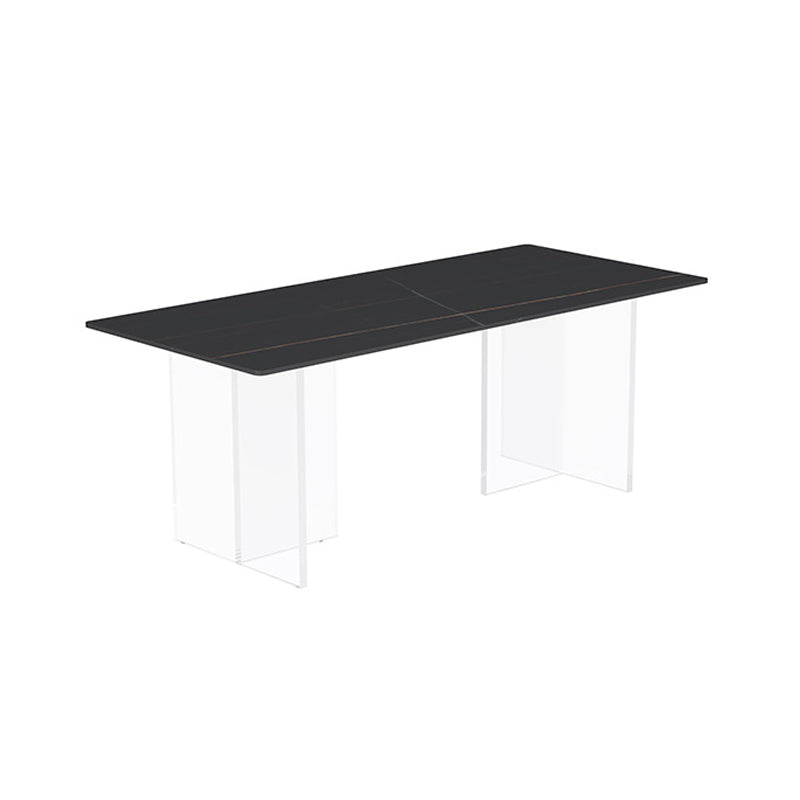Modern Stone Top Dining Table Set 1/2/5 Pieces Dinette Set for Kitchen